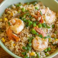 Fried Rice Shrimp · Fried rice with stir fried vegetables, egg, and Shrimp