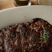 Hand-Cut Ribeye · a tasty and juicy 15-16 oz. Certified Angus Beef ribeye steak.