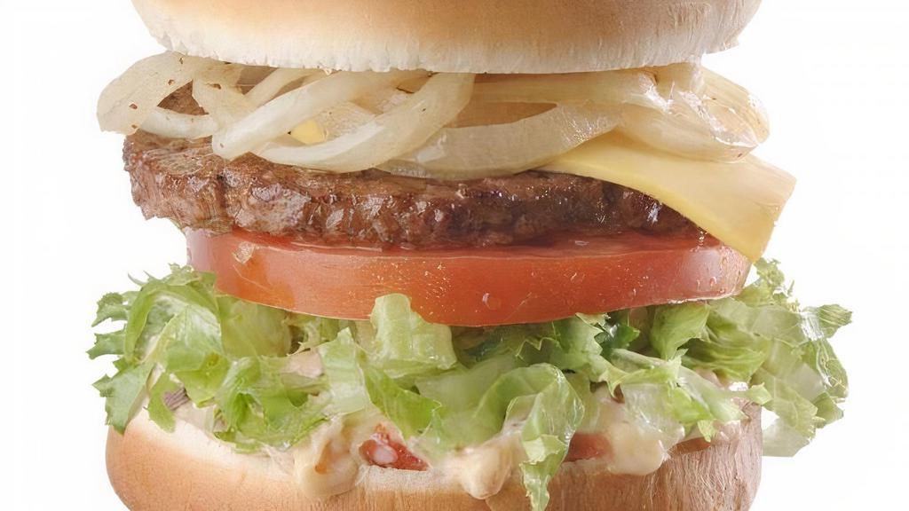 Iceburger · Our amazing 1/4 lb burger!  We butter and toast the bun on our grill and then add our homemade burger sauce, lettuce, tomato and your choice of grilled or raw onions.  Includes cheese