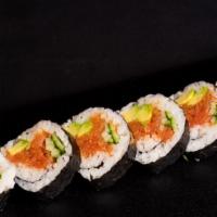 Spicy Tuna Roll · Spicy tuna, avocado, cucumber.