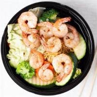 Shrimp · Choice of regular or large bowl. 490/760 Cal.