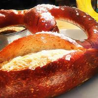 Pretzel With Mustard · Add beer cheese for an extra charge.