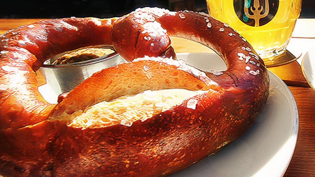 Pretzel With Mustard · Add beer cheese for an extra charge.