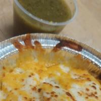 Cheezy Chips And Salsa · CHEESE COVERED CHIPS AND MAMAS HOMEMADE SALSA