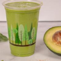 Revive · The base of our Refresh green juice (cucumber, celery, kale, and spinach) blended with avoca...