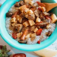 Cinnamon Chia Pudding Bowl · This protein-rich breakfast bowl is made with organic chia seeds soaked in fresh house-made ...