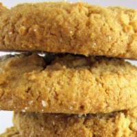 Peanut Butter Cookies · A traditional favorite using all natural ingredients and free of dairy ingredients.