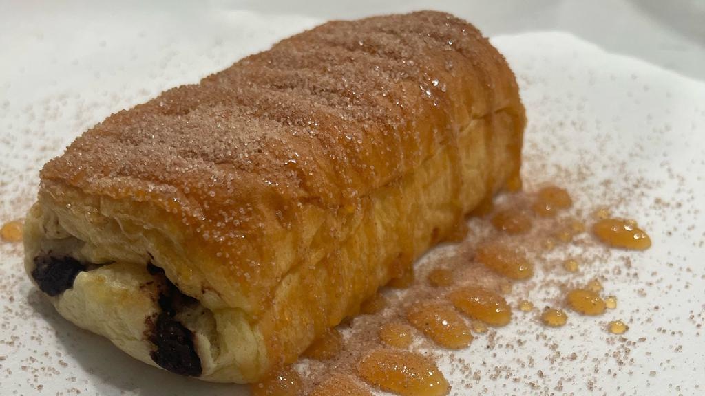 Brazy Caramel 🍫 Chocolate 🥐 Croissants · The Brazy Caramel Chocolate Croissant are chocolate filled flaky sweet pure goodness, with lots of caramel drizzled on top  finished with a dusting of the finest chocolate sugar. Need we say more?