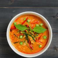 Root Veggie Curry Bowl · Vegan. Coconut milk based yellow curry with mushroom varietals, potatoes, garlic, ginger, on...