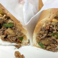 Bell Pepper Steak · Cheese Steak with bell peppers.