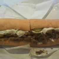 Sub Steak · Cheese steak with lettuce and tomato. served with mayonnaise catsup pickles hot pepper relis...
