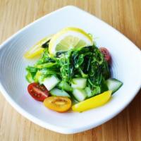 Wakame Salad ( Vegan, Gf ) · Cucumber, tomato, sweet vinegar.