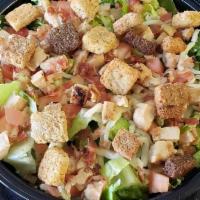 Chicken Salad Special · Chopped Romaine Lettuce, Diced Tomatoes, Shredded Mozzarella Cheese, Chopped Chicken, Crispy...