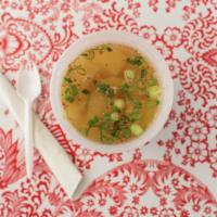 Quart Of Soup · Chicken bone broth with winter melon, green onion, cilantro, and fried garlic.