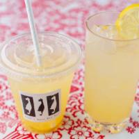 Ginger Lemonade · Refreshing house-made lemonade infused with ginger and pandan!
