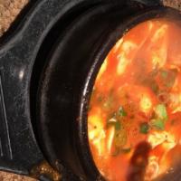 Soft Tofu Soup · Beef/pork/seafood/kimchee/dumpling/fish roe/mix