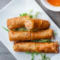 Egg Rolls (2) · Pork and shrimp, veggie.