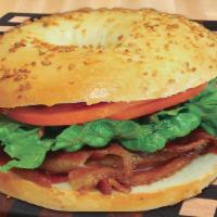 Blt · sandwich come with mayo, mustard, bacon, lettuce and tomato.