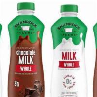 Milk (Shamrock) · Regular Milk (Whole Milk), 
2% Milk, 
Chocolate Milk, 
Strawberry Milk