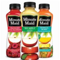 Minute Maid Drink · Orange Juice
Apple Juice
Pineapple Orange Juice
Cranberry Grapes