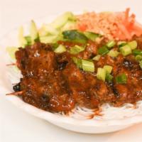 Bun Thit Nuong · Char-broiled pork with rice noodles.