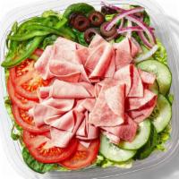 Cold Cut Combo® (160 Cals) · The Cold Cut Combo® salad has ham, salami, and bologna (all turkey-based) tossed together wi...
