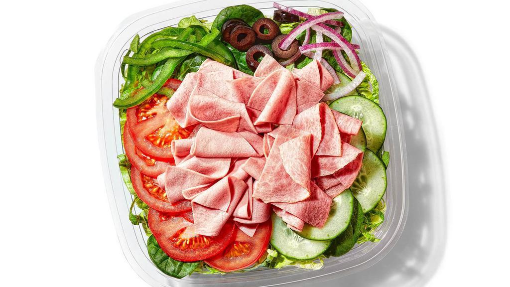 Cold Cut Combo® (160 Cals) · The Cold Cut Combo® salad has ham, salami, and bologna (all turkey-based) tossed together with crisp lettuce and your favorite veggies. Mix it up with whatever dressing you love best.