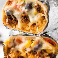 Meat Burrito · Choose a meat: Carne Asada, White Breast Chicken, Red Chili Chicken, Tinga Chicken, Green Ch...