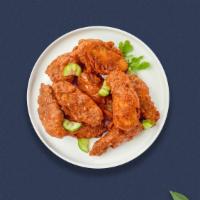 Naughty Nashville Hot Wings · Fresh chicken wings breaded and fried until golden brown. Served with hot sauce.