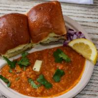 Pav Bhaji · A spicy preparation with mashed vegetables (potatoes, onions, cauliflower, capsicum, ginger ...