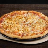 Extra Cheese Pizza · Pizza sauce, Mozzarella Cheese, and more Mozzarella Cheese