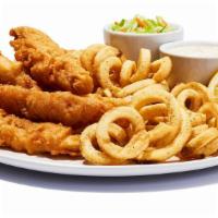 Fish & Chips · Battered and fried to crispy perfection, guv’ner. Served with housemade coleslaw and your ch...