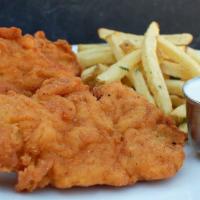 Tenders & Fries · hand-breaded chicken tenders, served with hand cut sea salt fries and your choice of dipping...
