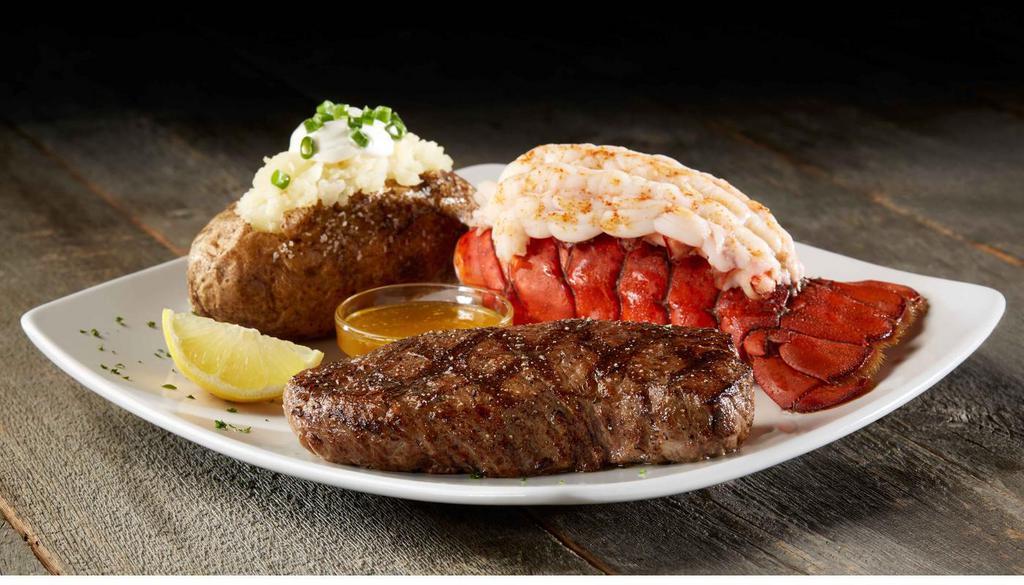 Steak & Lobster · Sizzler favorite - wild-caught cold water lobster.