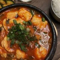Pork  Sundubu Jjigae (Soft Tofu Stew) · 