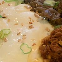 King Kong / Bulgogi · Bulgogi(Beef), Fried Egg, Tamago,  Green Onion, Sesame oil, Sesame Seed