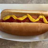 Ball Park Hot Dogs · A hot hot dog and bun, just like at the games. Relish, ketchup, mustard and onions.