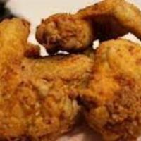 Southern Fried Chicken Wings · 6 Breaded Chicken Wings/House Hot Sauce/Herb Ranch/Green Onions