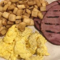 Special Country Breakfast · Two large eggs, with your choice of bacon or sausage, and our own special country gravy on b...