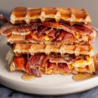 Ace · Bacon, egg and American cheese waffle sandwich