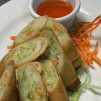 Potstickers (8Pcs) · Deep-fried dumplings stuffed with pork, cabbage, & onions, served with sesame soy sauce.