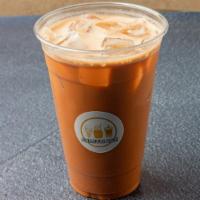 Thai Tea · 20oz milk tea served over ice. Does not come with boba/toppings. Add toppings such as Boba, ...