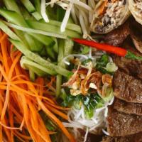 Egg Roll Vermicelli Bowl · Fried Egg Rolls, rice noodles, mixed greens, cucumber, bean sprouts, pickled carrot, daikon,...