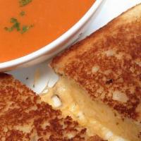 Cup Soup & Grilled Cheese · Add ham for an additional charge.