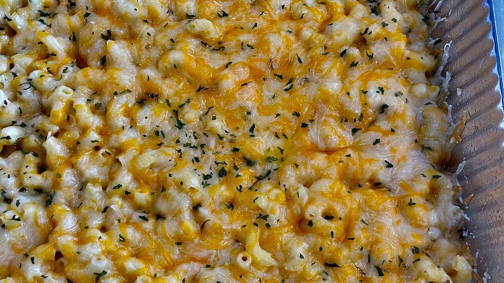 Mac-N-Cheese · Blended with sharp/mild,  white/yellow cheddar cheese