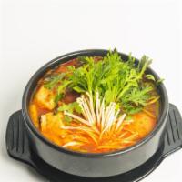 Mineotang 민어탕 · Sea bass stew. Spicy.