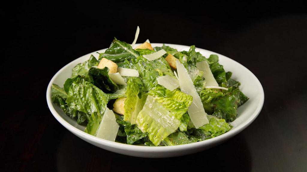 Caesar Salad · Romaine, Croutons, Shaved Parmesan, Caesar Dressing