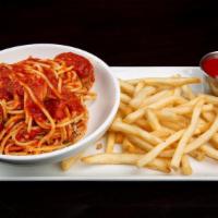 Kid'S Spaghetti & Meatballs · Spaghetti, Two Meatballs, Choice of Sauce