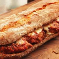 Parm Grinder · Meatball, sausage or chicken cutlet and mozzarella cheese.