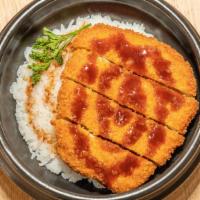 Katsu Bowl · Japanese cutlet with choice of sauce. Served with a Japanese short-grain rice bowl or salad.